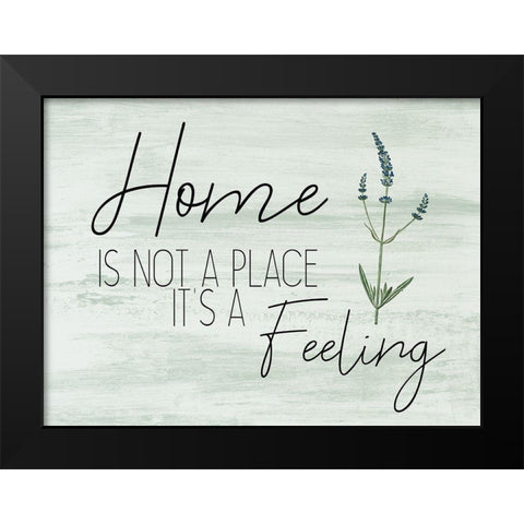 Home and Family 1 Black Modern Wood Framed Art Print by Kimberly, Allen