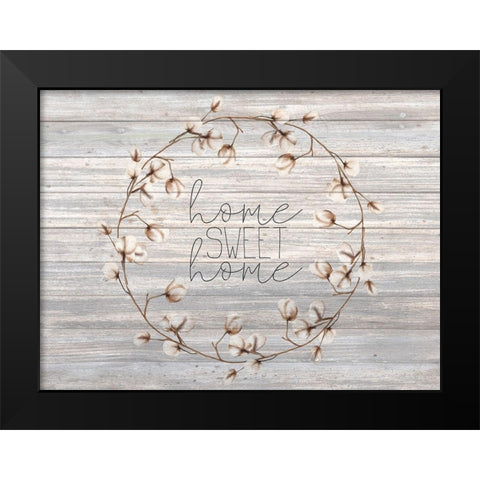Cotton Home 3 Black Modern Wood Framed Art Print by Kimberly, Allen