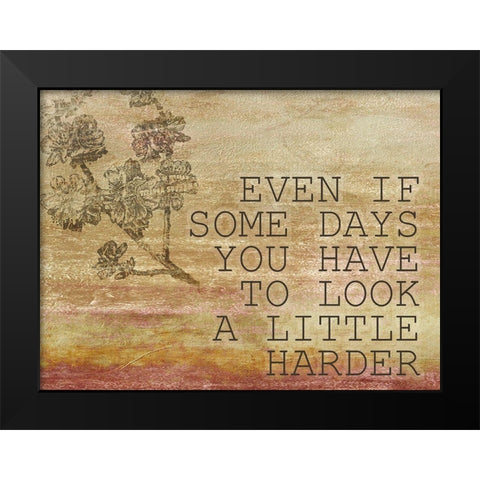 Some Days 3 Black Modern Wood Framed Art Print by Kimberly, Allen