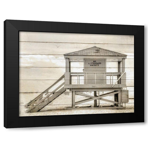 By the Sea 3 Black Modern Wood Framed Art Print by Kimberly, Allen