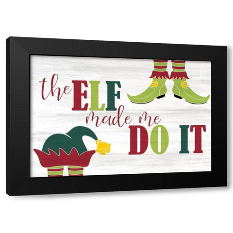 The Elf Black Modern Wood Framed Art Print with Double Matting by Kimberly, Allen