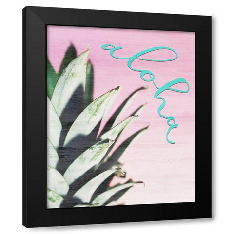 Aloha Black Modern Wood Framed Art Print with Double Matting by Kimberly, Allen