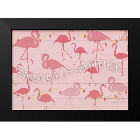 Fa La La La La Mingo Black Modern Wood Framed Art Print by Kimberly, Allen