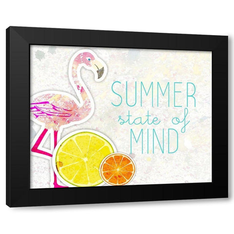 Summer State of Mind Black Modern Wood Framed Art Print with Double Matting by Kimberly, Allen