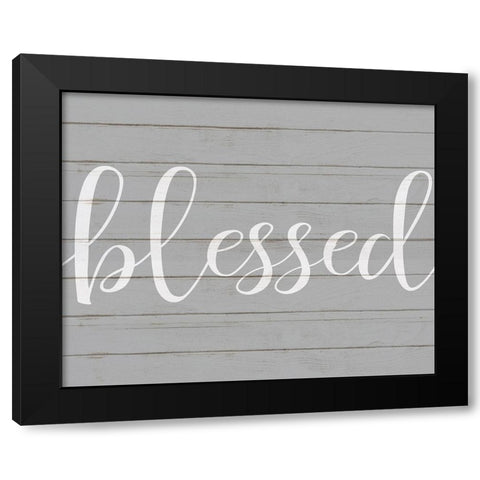 Blessed Black Modern Wood Framed Art Print by Kimberly, Allen