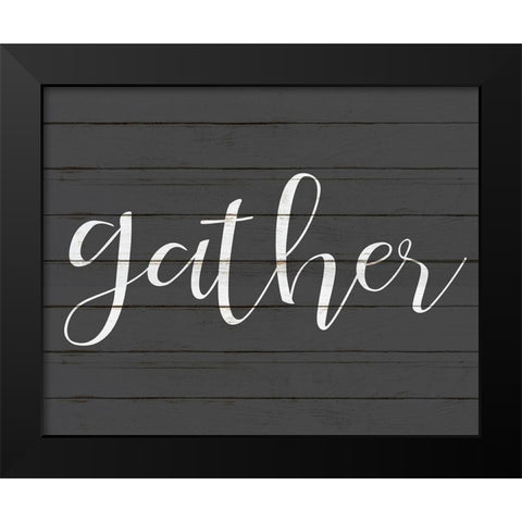 Gather Black Modern Wood Framed Art Print by Kimberly, Allen