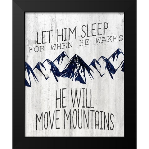 Let Him Move Black Modern Wood Framed Art Print by Kimberly, Allen