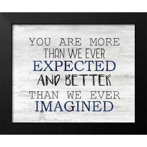 Ever Imagined Black Modern Wood Framed Art Print by Kimberly, Allen