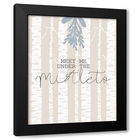 Meet Me Black Modern Wood Framed Art Print with Double Matting by Kimberly, Allen