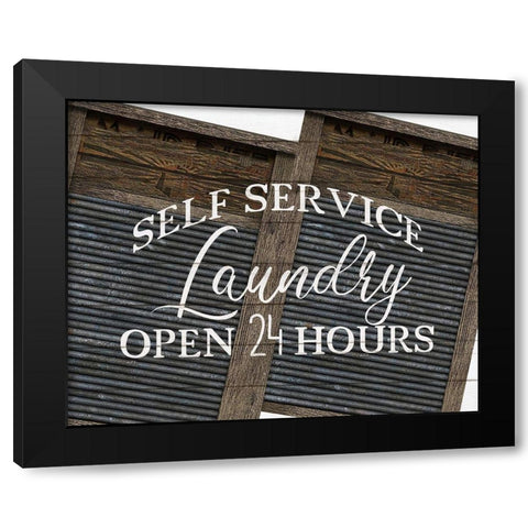 Self Service Black Modern Wood Framed Art Print with Double Matting by Kimberly, Allen