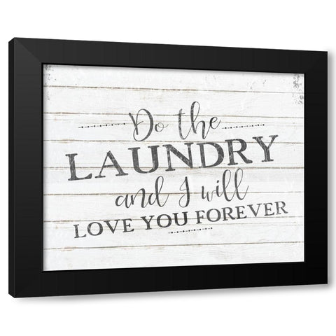 I Will Love You Black Modern Wood Framed Art Print with Double Matting by Kimberly, Allen