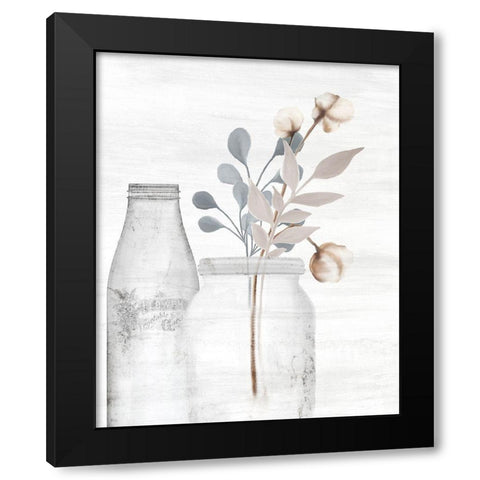 Wildflower Hope 3 Black Modern Wood Framed Art Print with Double Matting by Kimberly, Allen