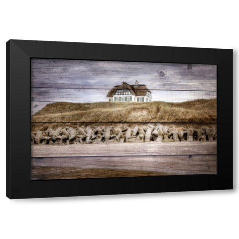 At the Sea Black Modern Wood Framed Art Print with Double Matting by Kimberly, Allen