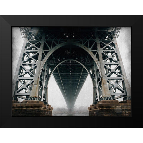 Under the Bridge Black Modern Wood Framed Art Print by Kimberly, Allen