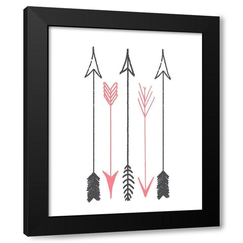 Have Courage 2 Black Modern Wood Framed Art Print by Kimberly, Allen