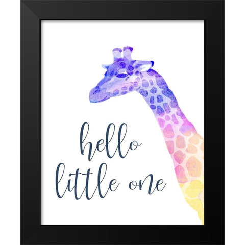 Hello Little One Black Modern Wood Framed Art Print by Kimberly, Allen