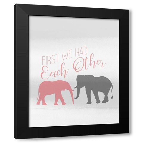 Then You 1 Black Modern Wood Framed Art Print by Kimberly, Allen