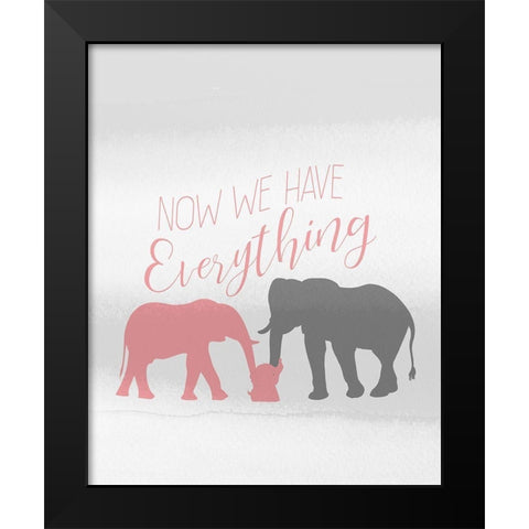 Then You 3 Black Modern Wood Framed Art Print by Kimberly, Allen