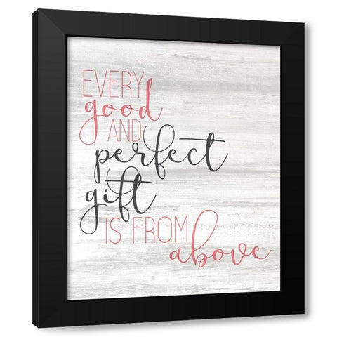 Perfect Gift pink Black Modern Wood Framed Art Print by Kimberly, Allen