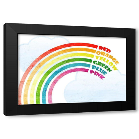 Colors Black Modern Wood Framed Art Print with Double Matting by Kimberly, Allen