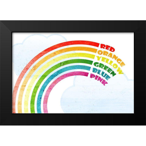 Colors Black Modern Wood Framed Art Print by Kimberly, Allen