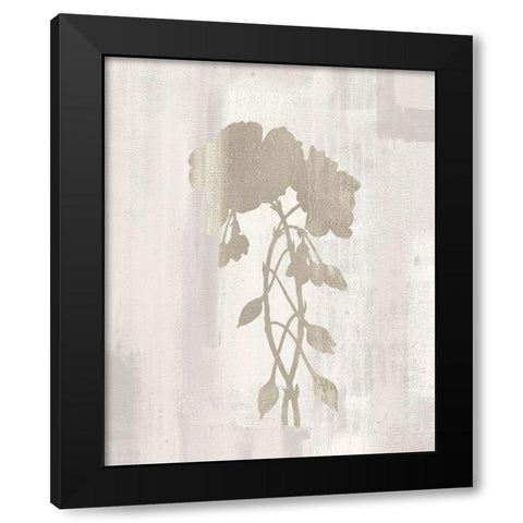 Silhouette 3 Black Modern Wood Framed Art Print with Double Matting by Kimberly, Allen