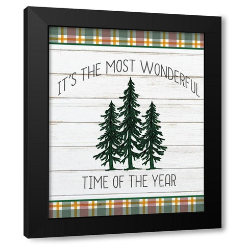 Wonderful Time Black Modern Wood Framed Art Print by Kimberly, Allen