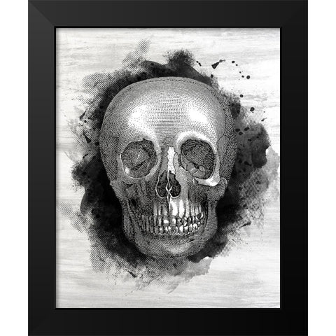 Skull Black Modern Wood Framed Art Print by Kimberly, Allen