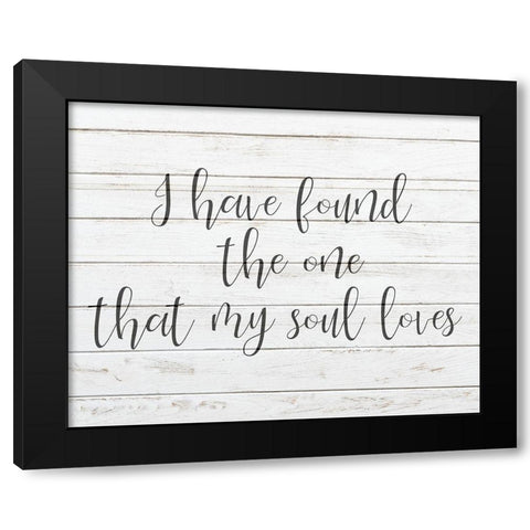 My Soul Black Modern Wood Framed Art Print by Kimberly, Allen