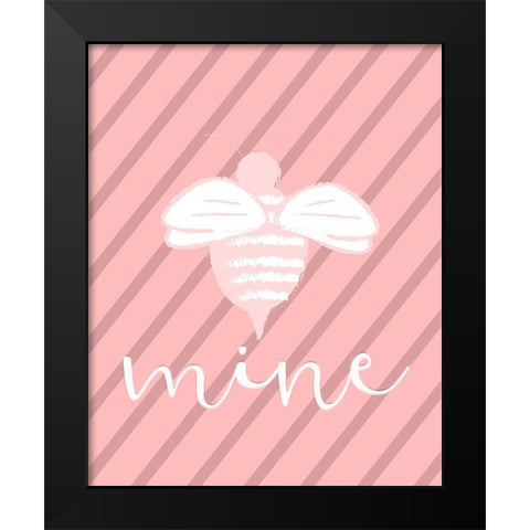 Love 3 Black Modern Wood Framed Art Print by Kimberly, Allen