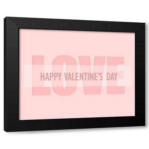 Love 4 Black Modern Wood Framed Art Print by Kimberly, Allen