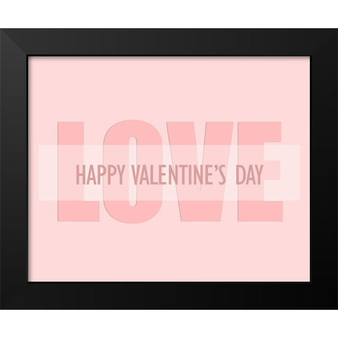 Love 4 Black Modern Wood Framed Art Print by Kimberly, Allen