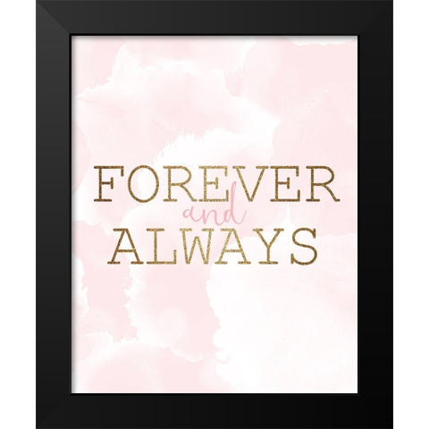 Forever 2 Black Modern Wood Framed Art Print by Kimberly, Allen