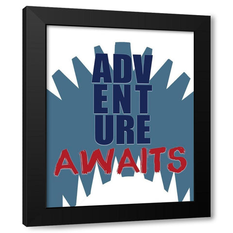 Wild One 6 Black Modern Wood Framed Art Print with Double Matting by Kimberly, Allen