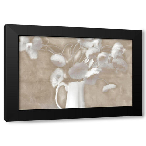 Milk Vase Black Modern Wood Framed Art Print by Kimberly, Allen