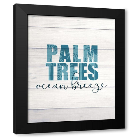 Salty Air 1 Black Modern Wood Framed Art Print with Double Matting by Kimberly, Allen