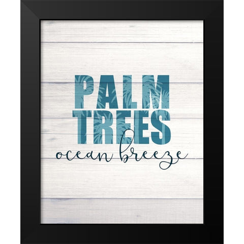 Salty Air 1 Black Modern Wood Framed Art Print by Kimberly, Allen