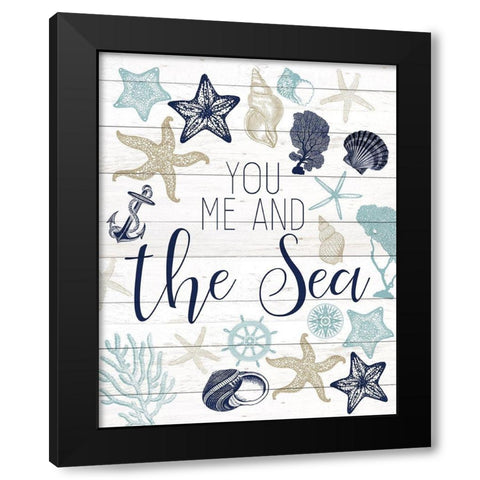 The Sea Black Modern Wood Framed Art Print by Kimberly, Allen