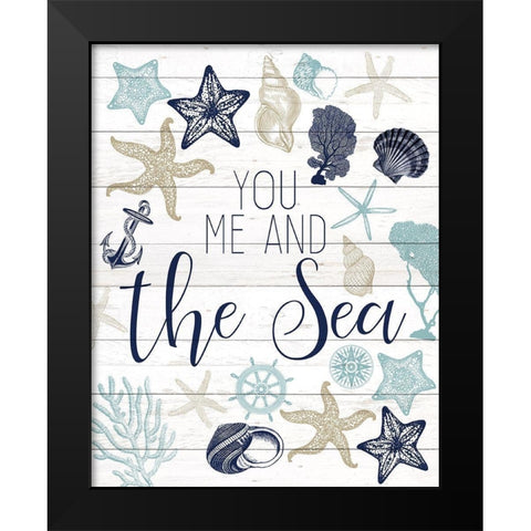 The Sea Black Modern Wood Framed Art Print by Kimberly, Allen