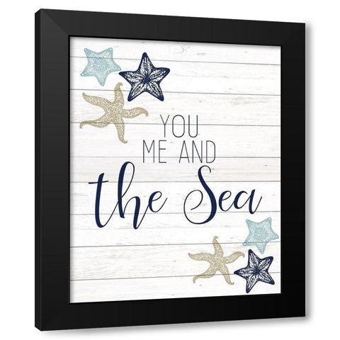 The Sea 1 Black Modern Wood Framed Art Print by Kimberly, Allen