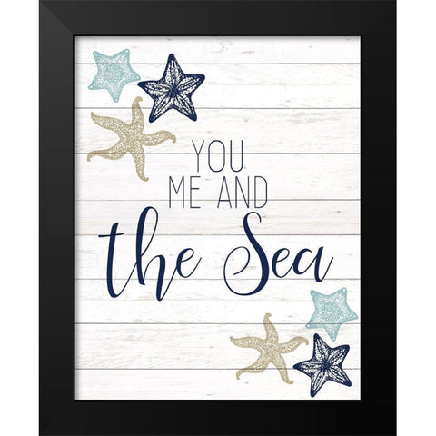 The Sea 1 Black Modern Wood Framed Art Print by Kimberly, Allen