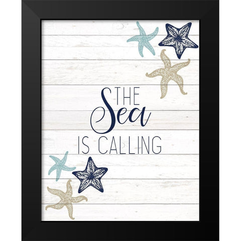 The Sea 3 Black Modern Wood Framed Art Print by Kimberly, Allen