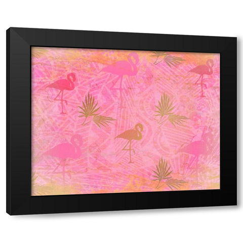 Pretty in Pink Black Modern Wood Framed Art Print by Allen, Kimberly