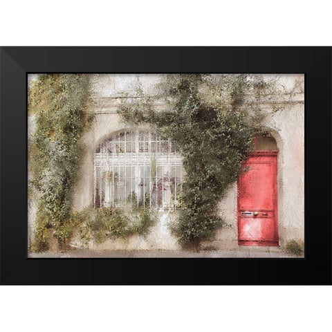 At the Door Black Modern Wood Framed Art Print by Kimberly, Allen