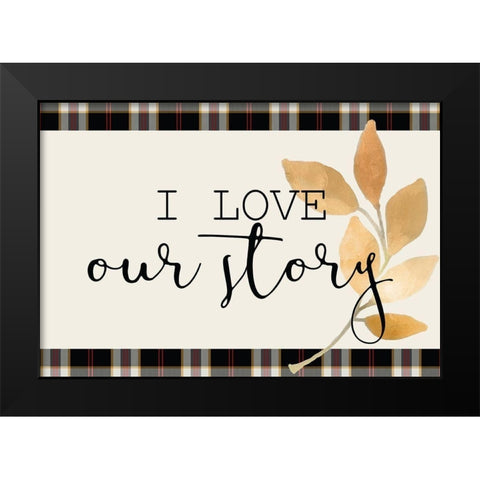 Colors of Fall 2 Black Modern Wood Framed Art Print by Kimberly, Allen