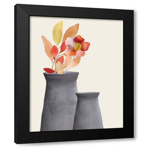 Colors of Fall 3 Black Modern Wood Framed Art Print by Kimberly, Allen