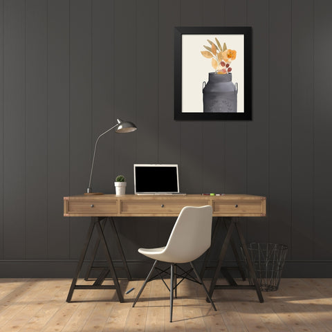 Colors of Fall 4 Black Modern Wood Framed Art Print by Kimberly, Allen