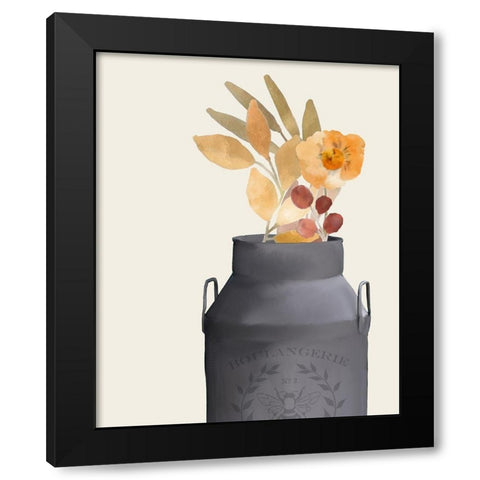 Colors of Fall 4 Black Modern Wood Framed Art Print with Double Matting by Kimberly, Allen