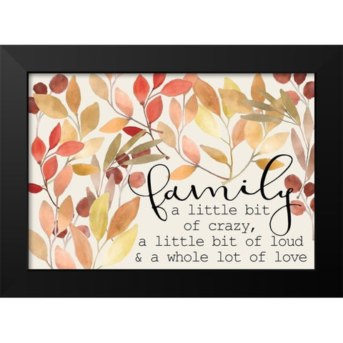 Colors of Fall 7 Black Modern Wood Framed Art Print by Kimberly, Allen