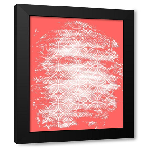 Coral Whites 1 Black Modern Wood Framed Art Print with Double Matting by Kimberly, Allen